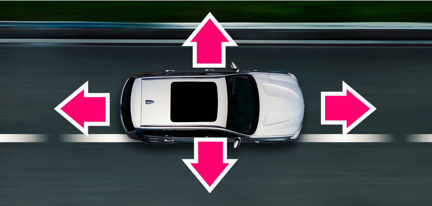 3 or 4カメラタイプドライブレコーダーの取り付け後イメージ